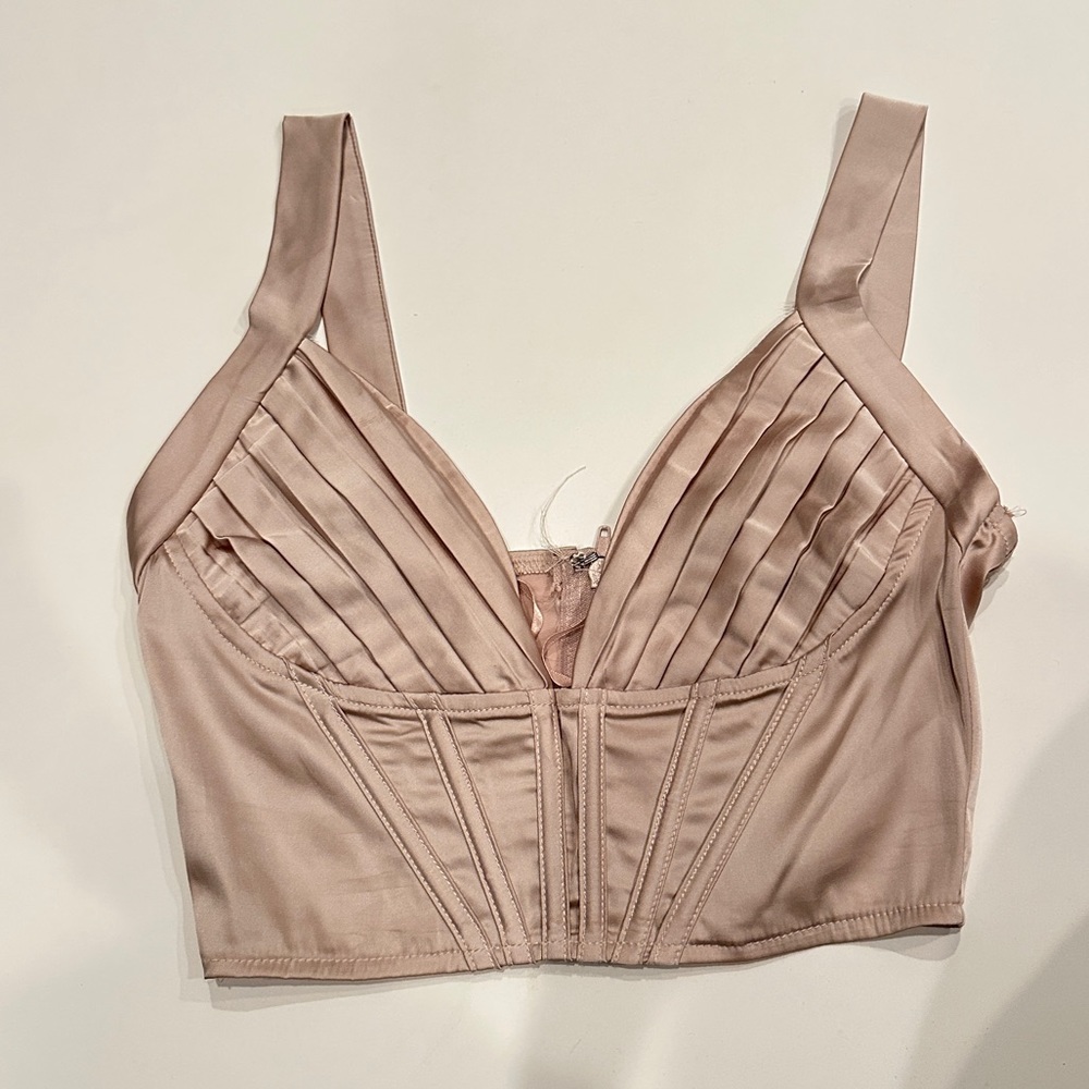 Never worn, Satin crop top